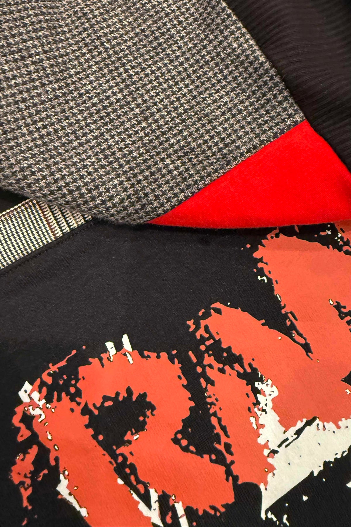 Rancid Punk Argyle Patchwork Handmade Custom Reworked Hoodie | XL | 1 of 1 Streetwear | Cut & Sew