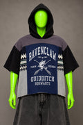 Ravenclaw Harry Potter Handmade Custom Reworked Hoodie | XL | 1 of 1 Streetwear | Cut & Sew