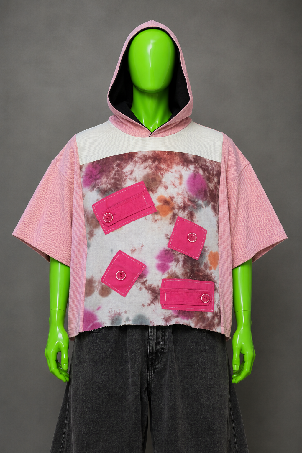 Sacred Heart Upcycled Hoodie – Y2K Throwback Streetwear | Vintage Vibe | 1of1