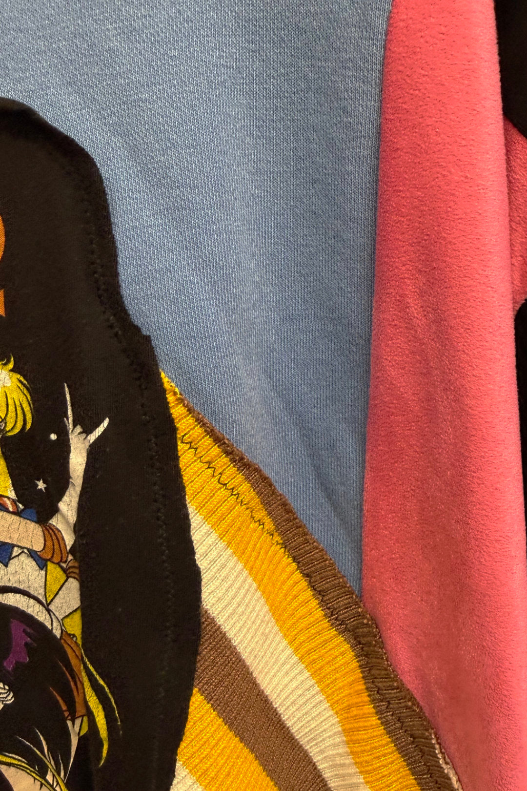 Sailor Moon Anime Streetwear Y2K Handmade Custom Reworked Hoodie | XL | 1 of 1 Streetwear | Cut & Sew