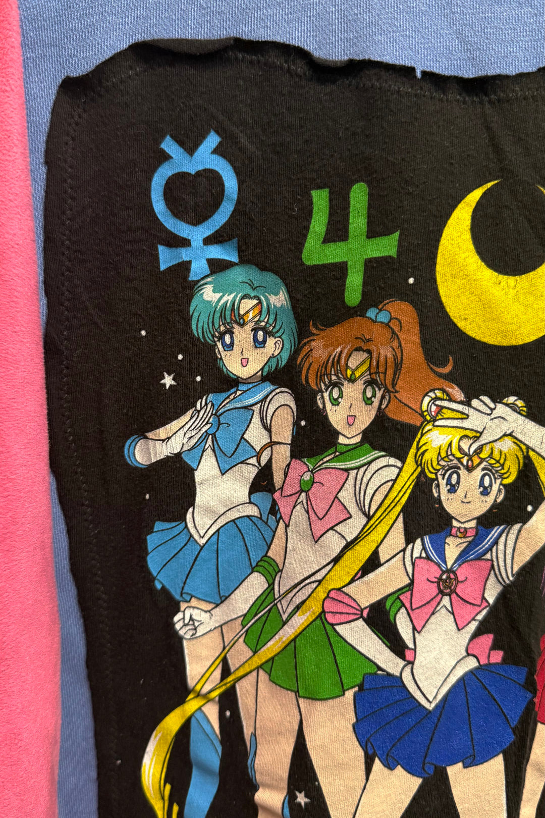 Sailor Moon Anime Streetwear Y2K Handmade Custom Reworked Hoodie | XL | 1 of 1 Streetwear | Cut & Sew