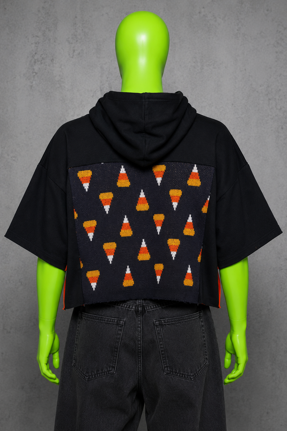 Scream Queen Sally Reworked Patchwork Hoodie –  Horrorcore Streetwear | Unisex