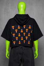 Scream Queen Sally Reworked Patchwork Hoodie –  Horrorcore Streetwear | Unisex