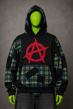 Sex Pistols Anarchy Oversized Patchwork Hoodie – Punk Grunge | Streetwear | 1of1