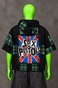 Sex Pistols Anarchy Patchwork Punk Grunge Handmade Custom Reworked Hoodie | XL | 1 of 1 Streetwear | Cut & Sew