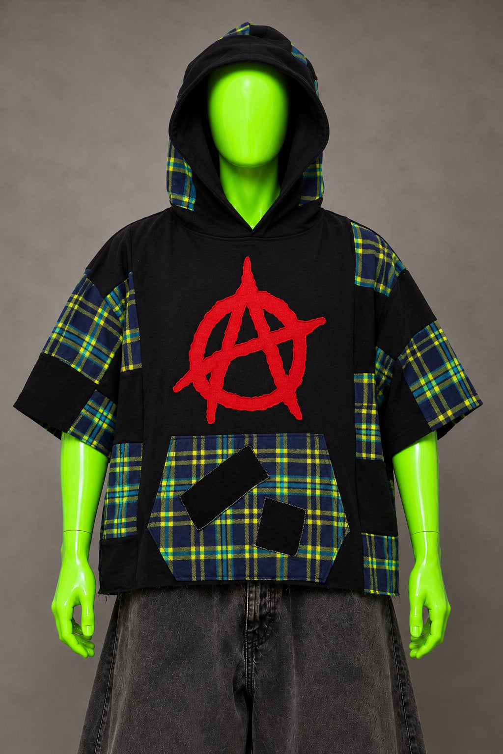 Sex Pistols Anarchy Patchwork Punk Grunge Handmade Custom Reworked Hoodie | XL | 1 of 1 Streetwear | Cut & Sew
