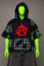 Sex Pistols Anarchy Patchwork Punk Grunge Handmade Custom Reworked Hoodie | XL | 1 of 1 Streetwear | Cut & Sew