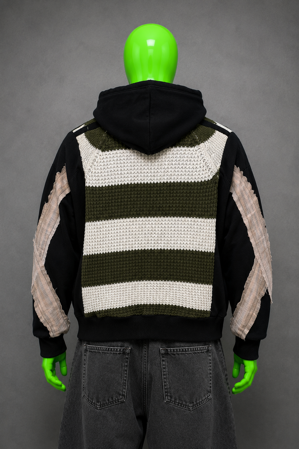 Spooky Snoopy Oversized Patchwork Hoodie – KidCore Streetwear | Y2K Aesthetic