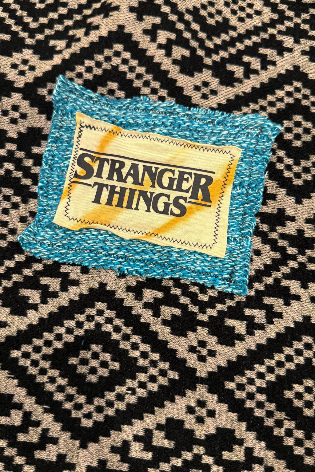 Stranger Things Sci-Fi Pop Culture Handmade Custom Reworked Hoodie | XL | 1 of 1 Streetwear | Cut & Sew