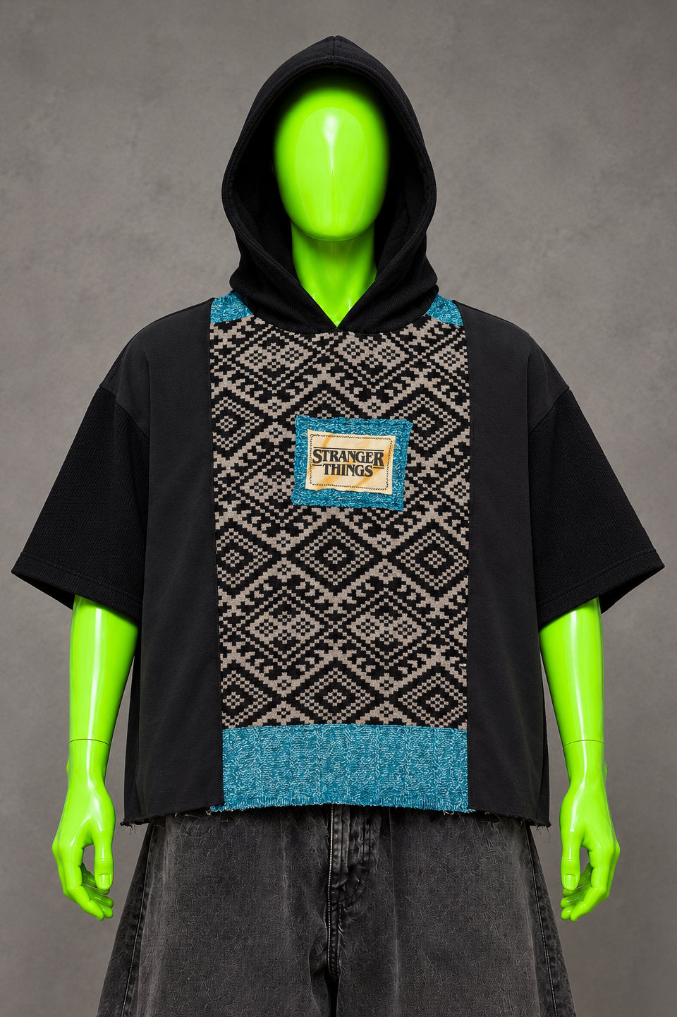 Stranger Things Sci-Fi Pop Culture Handmade Custom Reworked Hoodie | XL | 1 of 1 Streetwear | Cut & Sew
