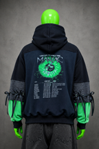 Stray Kids K-Pop Patchwork Hoodie – Dark Aesthetic | Streetwear | One of One