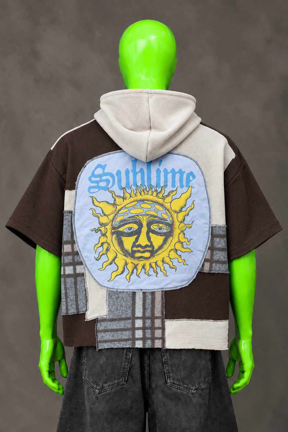 Sublime Y2K Nostalgia Handmade Custom Reworked Hoodie | XL | 1 of 1 Streetwear | Cut & Sew