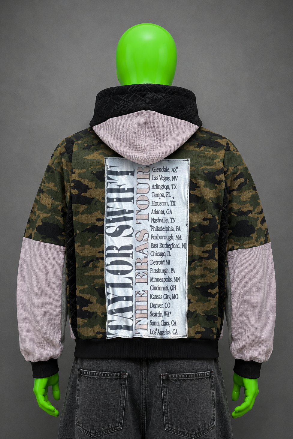 Taylor Swift Eras Tour Patchwork Hoodie – Y2K Streetwear | Retro 2000s | 1of1