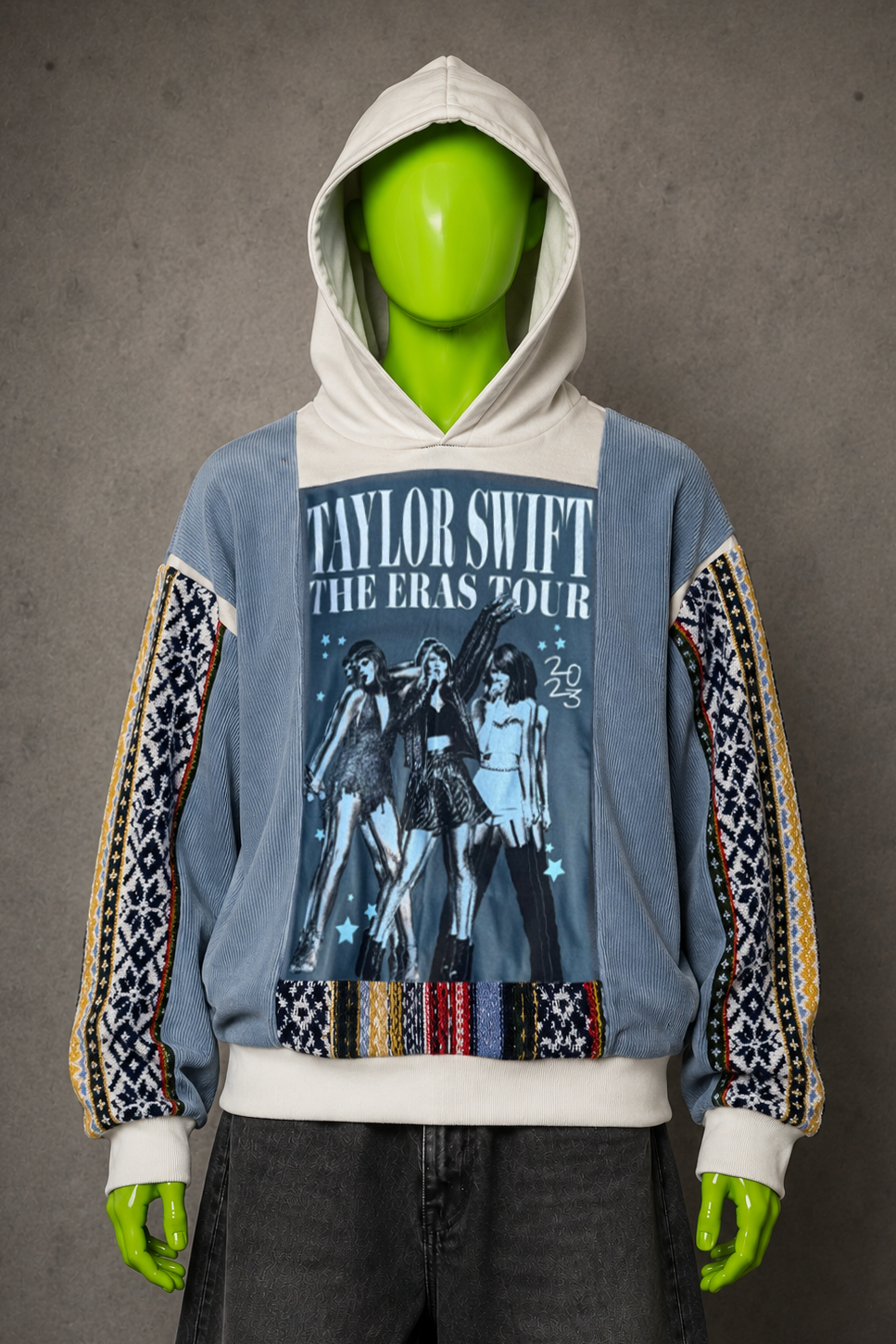 Taylor Swift Eras Tour Patchwork Hoodie – 2000s Streetwear | Retro Y2K | 1of1
