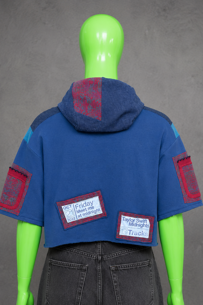 Taylor Swift Reworked Patchwork Hoodie – Grunge Aesthetic |  Unisex Streetwear