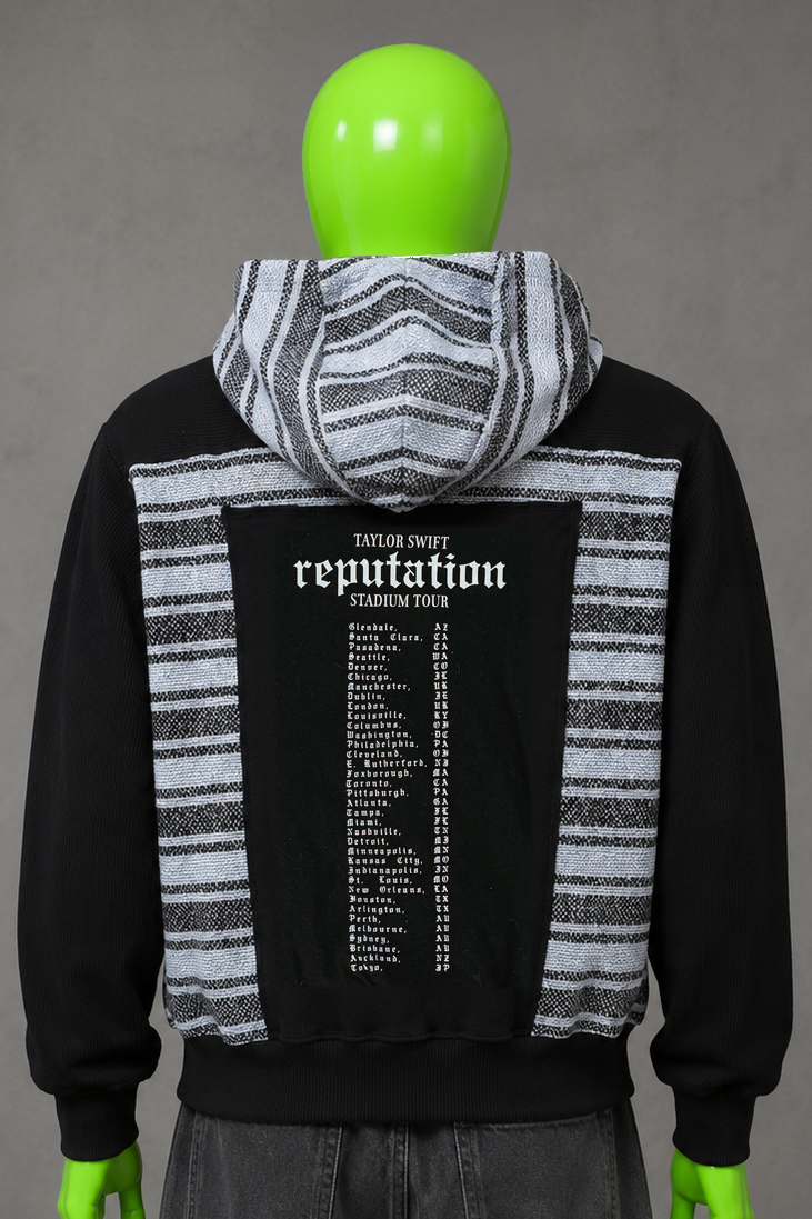 Taylor Swift Reworked Patchwork Hoodie – Streetwear | Indie Aesthetic Unisex