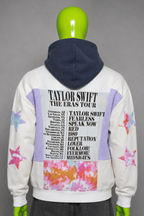Taylor Swift Reworked Patchwork Hoodie – 2000s Streetwear | Indie Style | 1of1