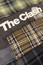 The Clash Punk Grunge Patchwork Handmade Custom Reworked Hoodie | XL | 1 of 1 Streetwear | Cut & Sew
