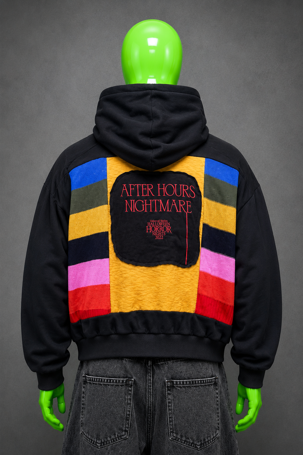 The Weeknd Patchwork Hoodie – Horrorcore Aesthetic | Halloween Streetwear | 1of1
