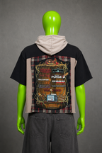 True Fear Horror Nights Reworked Patchwork Hoodie – Halloween Streetwear | Y2K
