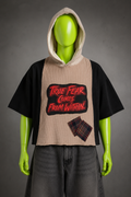 True Fear Horror Nights Reworked Patchwork Hoodie – Halloween Streetwear | Y2K