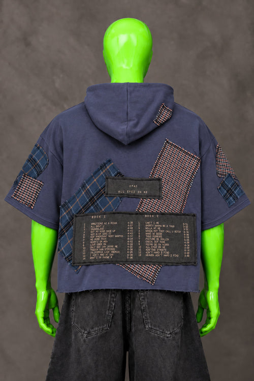 All Eyez On Me 2Pac Tupac Shakur Hip Hop Handmade Custom Reworked Hoodie | XL | 1 of 1 Streetwear | Cut & Sew