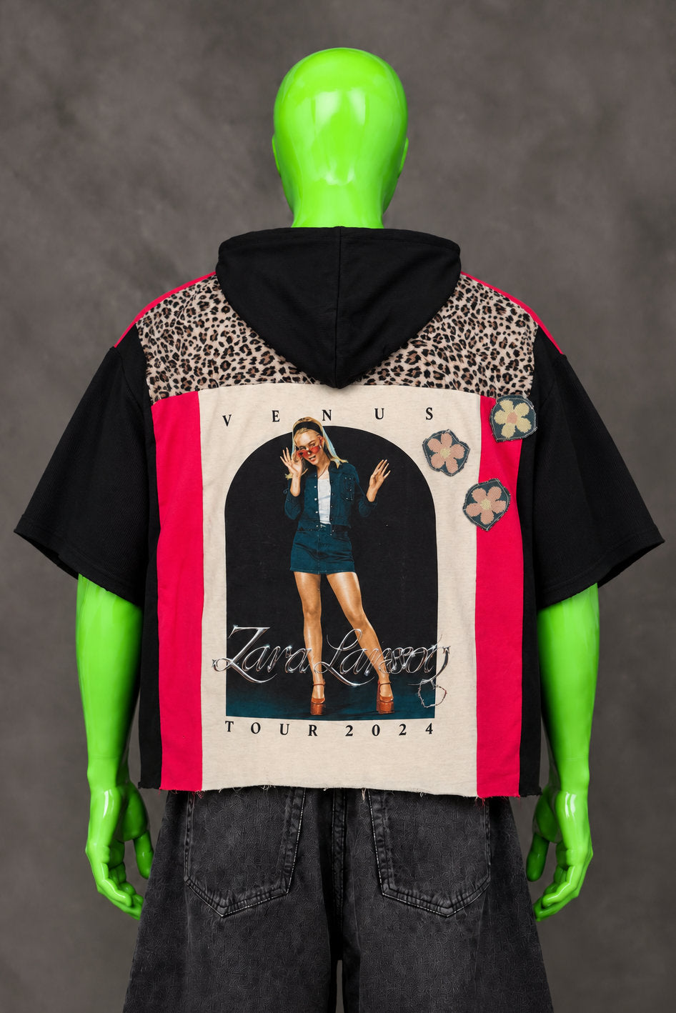 Zara Larson Patchwork R&B Music Handmade Custom Reworked Hoodie | XL | 1 of 1 Streetwear | Cut & Sew