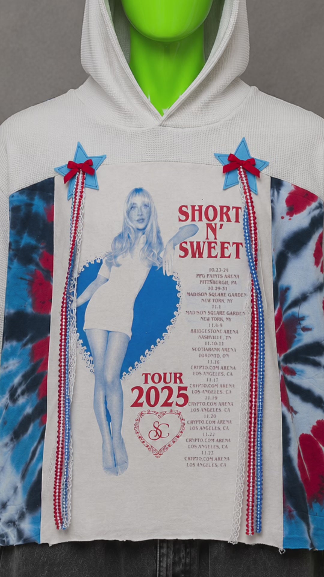 Sabrina Carpenter Hoodie – Reworked Upcycled Streetwear | Y2K Aesthetic | Unisex