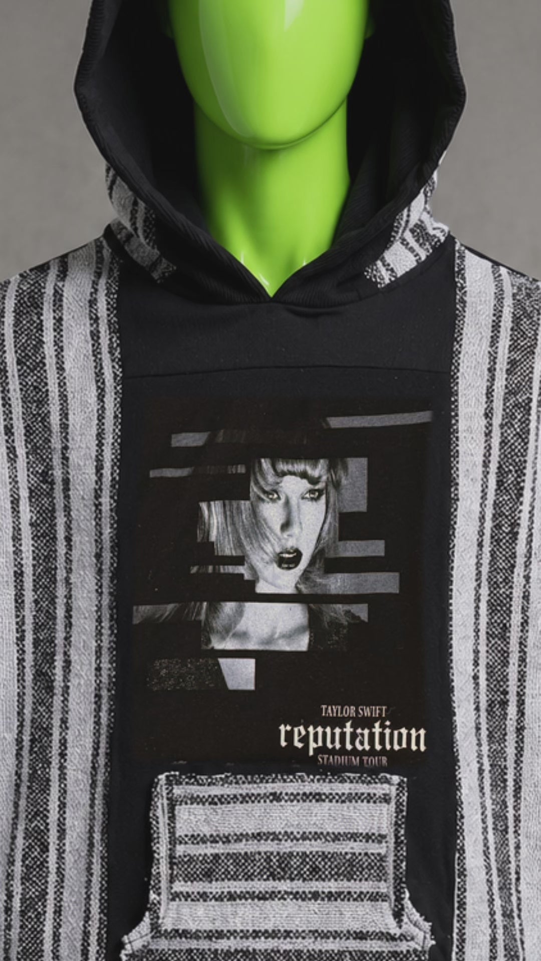 Taylor Swift Reworked Patchwork Hoodie – Streetwear | Indie Aesthetic Unisex