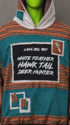 Lana Del Rey Feather Oversized Hoodie – Y2K Patchwork | Streetwear | Unisex