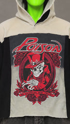Poison Raven Halloween Music Handmade Custom Reworked Hoodie | XL | 1 of 1 Streetwear | Cut & Sew