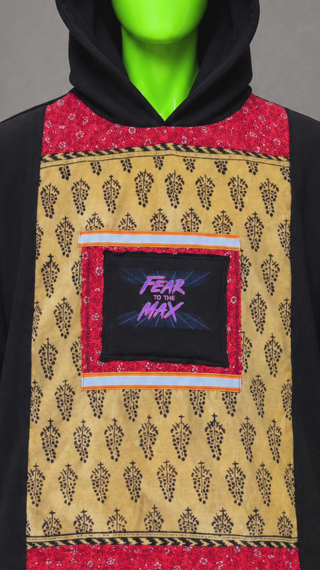Halloween Horror Nights Fear To The Max Handmade Custom Reworked Hoodie | XL | 1 of 1 Streetwear | Cut & Sew
