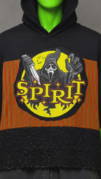 Spirit of Halloween Upcycled Hoodie – Reworked Horror Streetwear | One of One