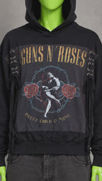 Guns N' Roses Upcycled Hoodie – Rock Aesthetic | Reworked Streetwear Fit 1 of 1