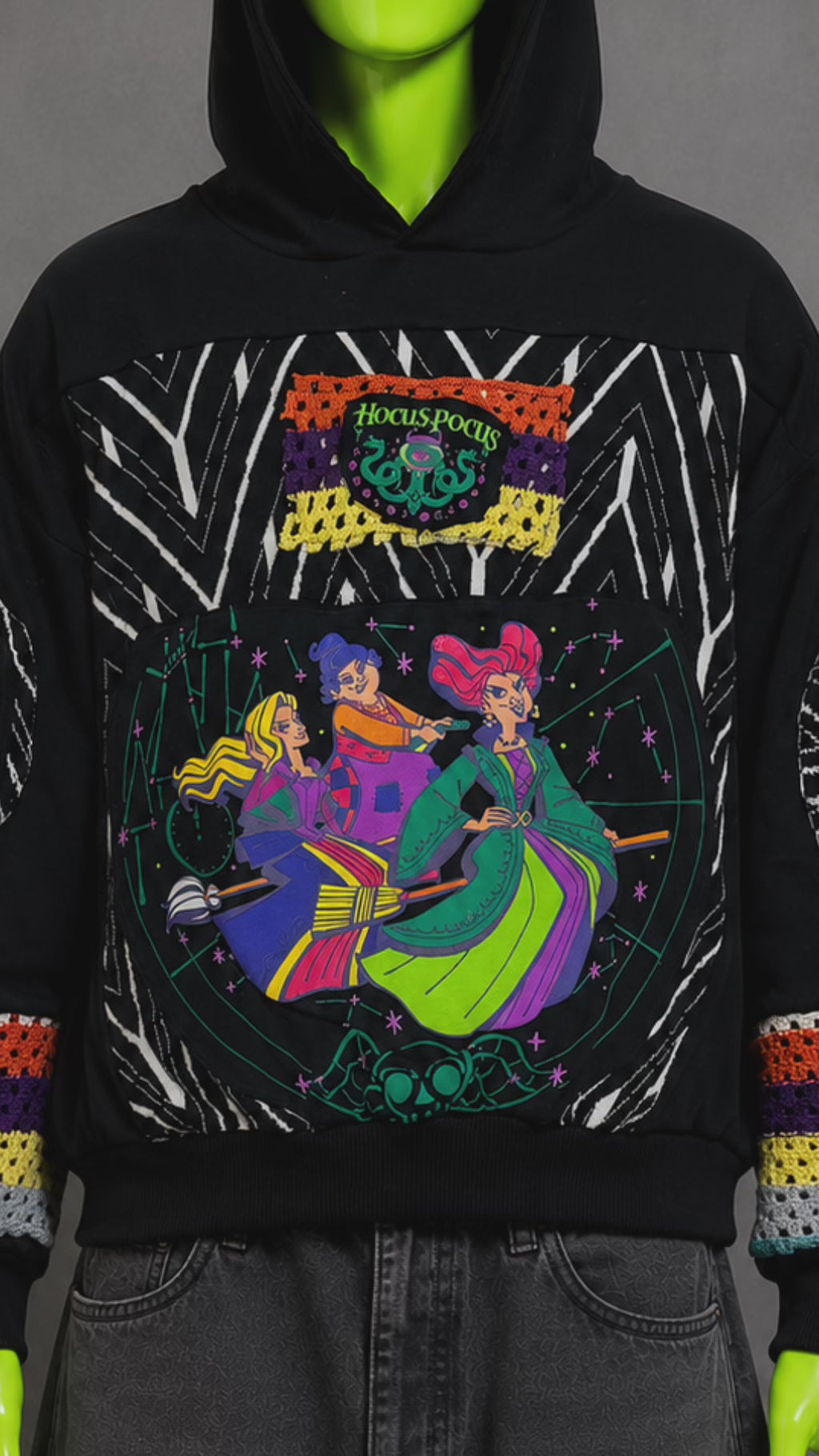 Hocus Pocus Cartoon Hoodie – Y2K Halloween Streetwear | Grunge Halloween | 1of1