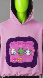 Tamagotchi Patchwork Hoodie – Kawaii Aesthetic | Reworked Unisex Streetwear Fit