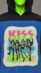 KISS Y2K Rock Grunge Handmade Custom Reworked Hoodie | XL | 1 of 1 Streetwear | Cut & Sew