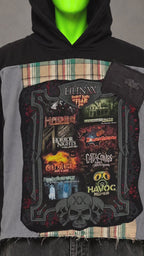 Halloween Horror Nights Darkness Handmade Custom Reworked Hoodie | XL | 1 of 1 Streetwear | Cut & Sew