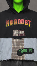 No Doubt Reworked Patchwork Hoodie – Punk Pop Streetwear | Y2K Alt | Unisex