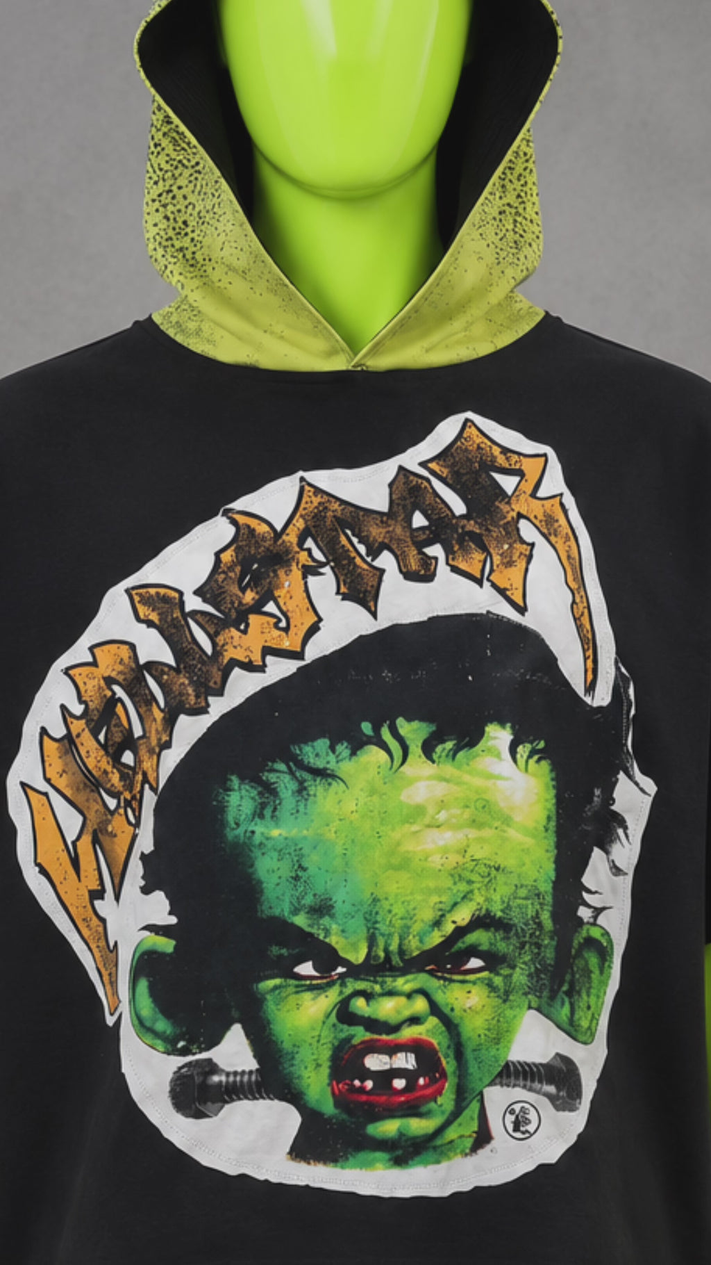 HELLSTAR Frankenkid Reworked Patchwork Hoodie –  Horror Streetwear | Unisex