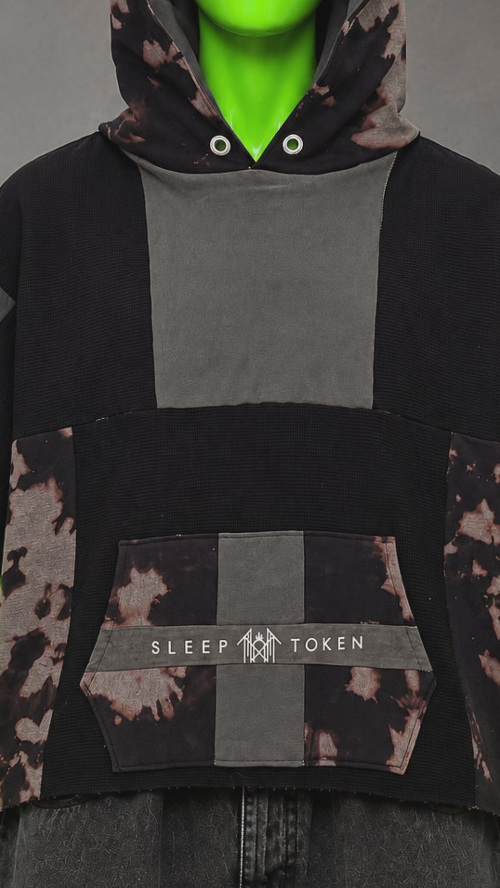 Sleep Token Distressed Metal Handmade Custom Reworked Hoodie | XL | 1 of 1 Streetwear | Cut & Sew