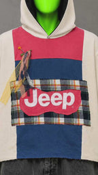 Jeep Duck Handmade Custom Reworked Hoodie | XL | 1 of 1 Streetwear | Cut & Sew