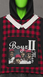 Boyz II Men Hip Hop R&B Streetwear Handmade Custom Reworked Hoodie | XL | 1 of 1 Streetwear | Cut & Sew
