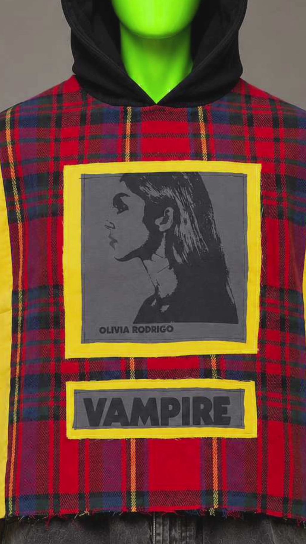 Olivia Rodrigo Vampire Pop Punk Handmade Custom Reworked Hoodie | XL | 1 of 1 Streetwear | Cut & Sew