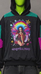 Chappell Roan Reworked Patchwork Hoodie – 2000s Streetwear | Indie Style Unisex