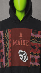 Noah Kahan Maine Patchwork Folk Handmade Custom Reworked Hoodie | XL | 1 of 1 Streetwear | Cut & Sew