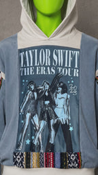 Taylor Swift Eras Tour Patchwork Hoodie – 2000s Streetwear | Retro Y2K | 1of1