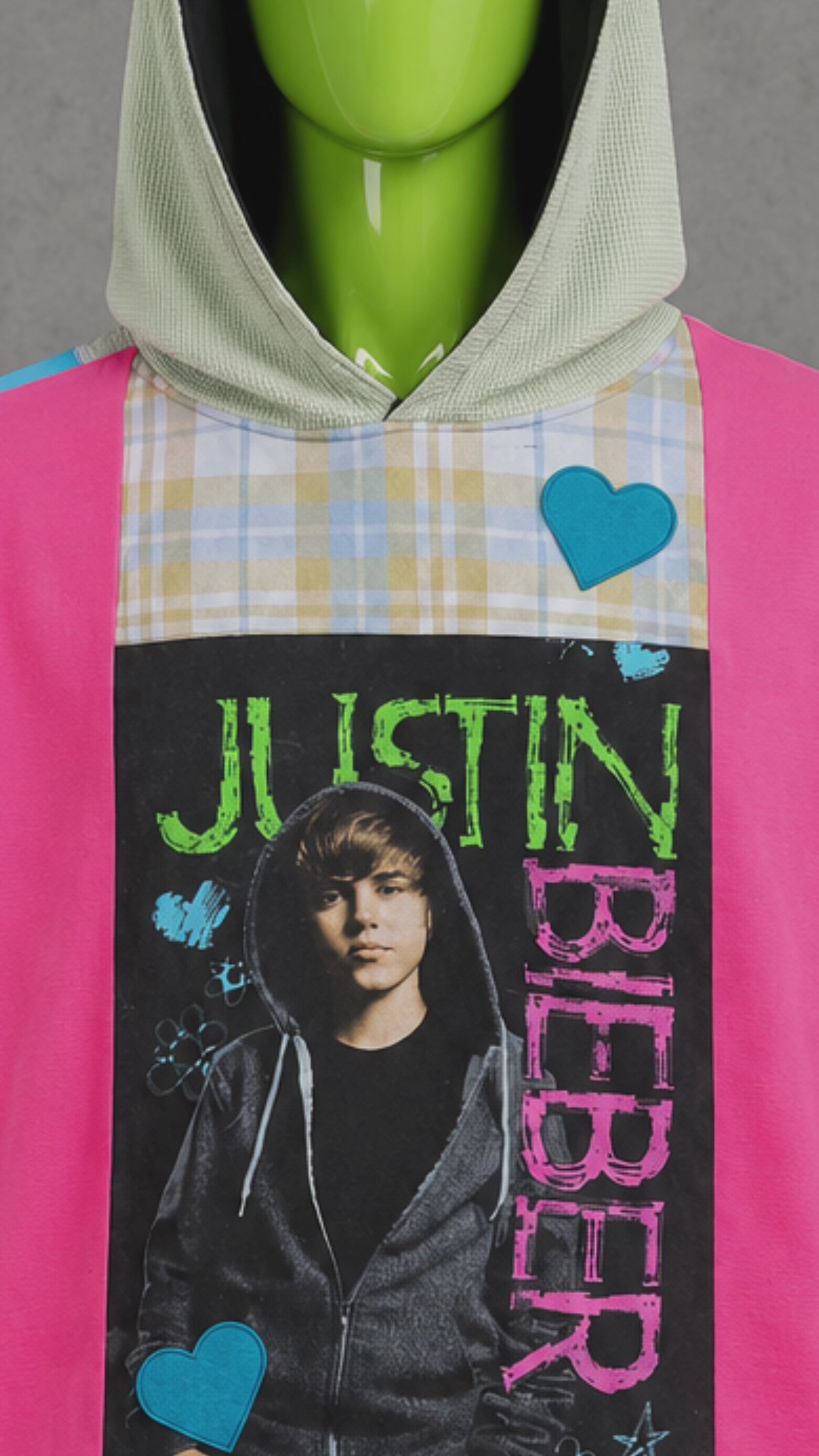 Justin Bieber Distressed Hoodie – Y2K Vintage Streetwear | Alt Aesthetic | Unise