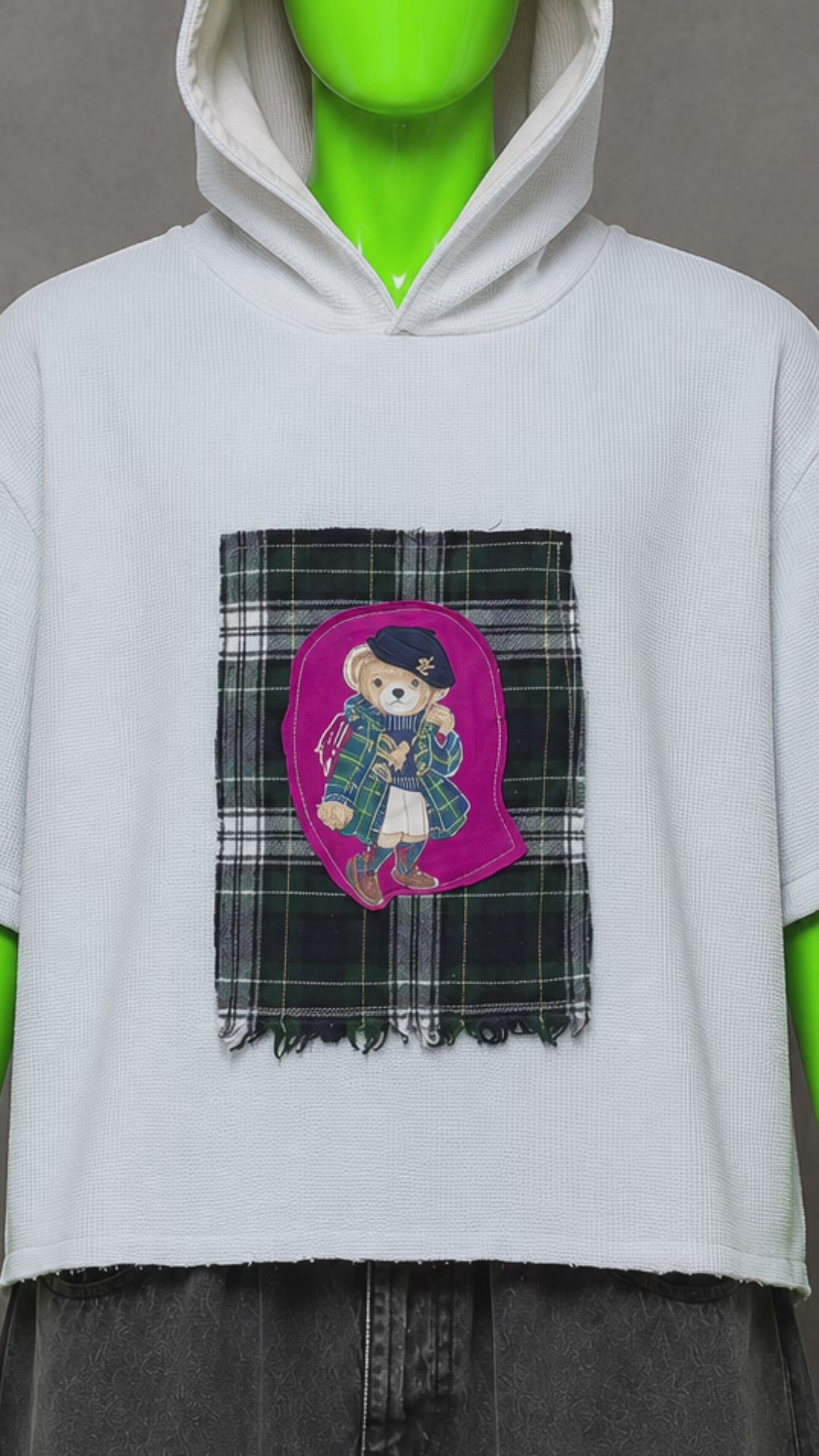 Teddy Bear Ralph Lauren Reworked Hoodie – Preppy Streetwear | Cute Style | 1of1