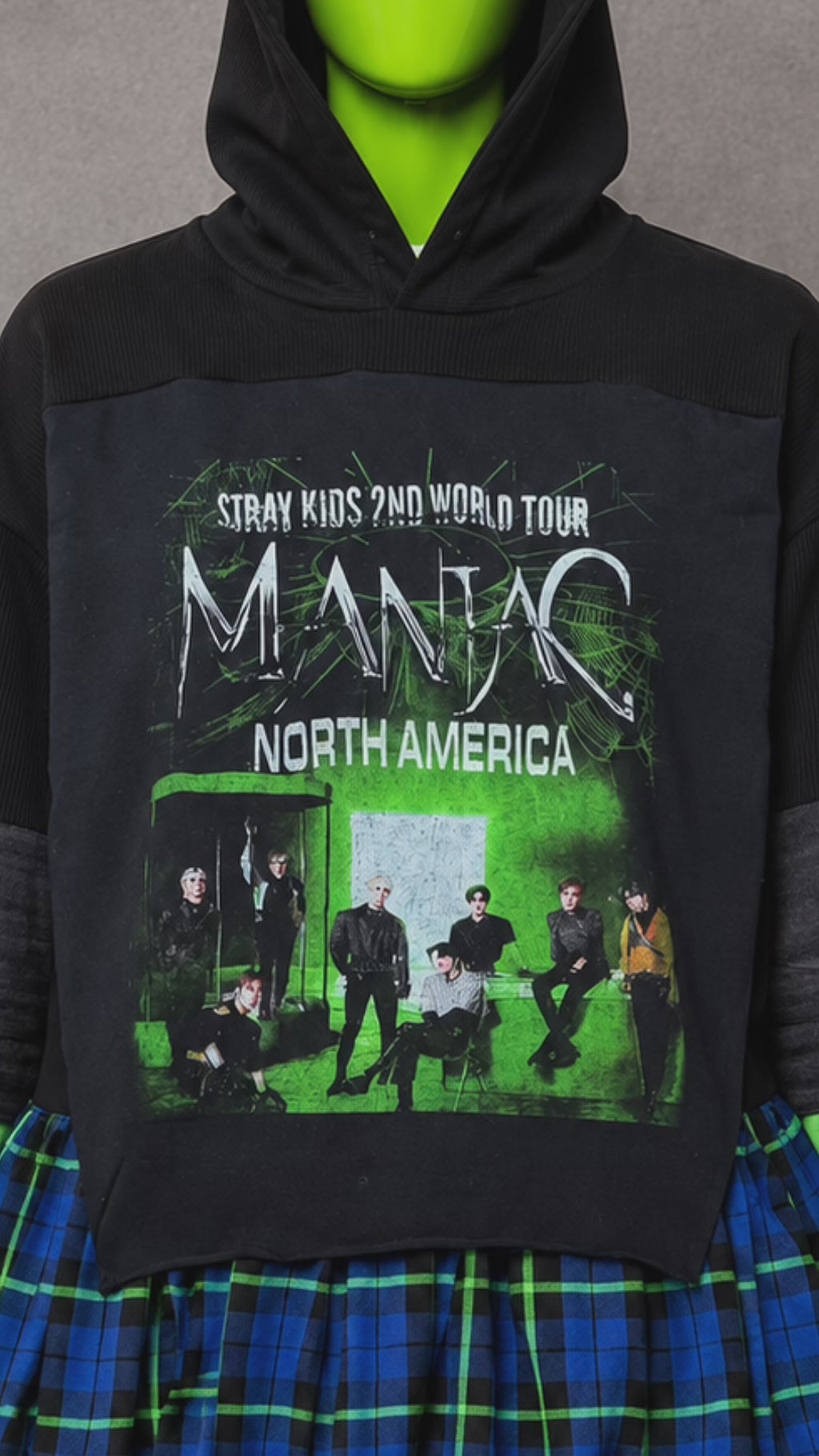 Stray Kids K-Pop Patchwork Hoodie – Dark Aesthetic | Streetwear | One of One